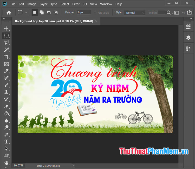 Background họp lớp psd