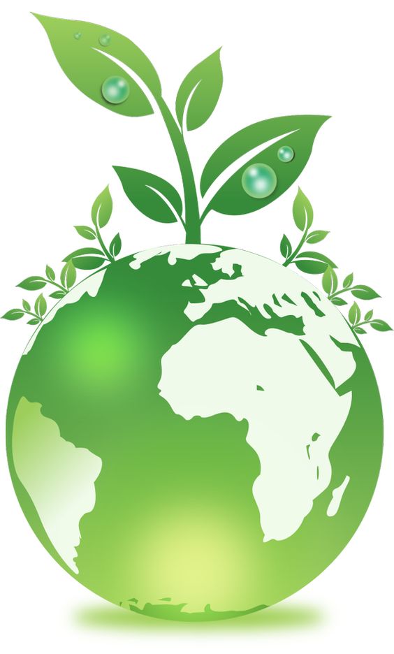 Logo địa cầu cây xanh