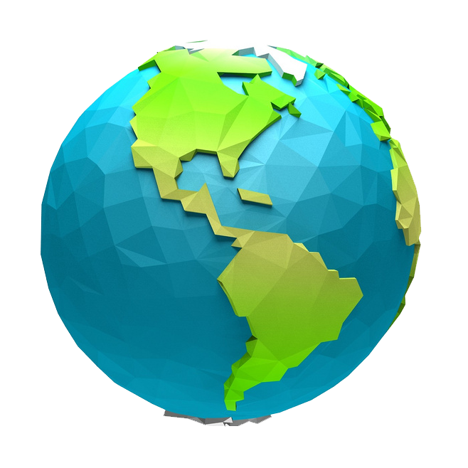 Logo địa cầu pixel