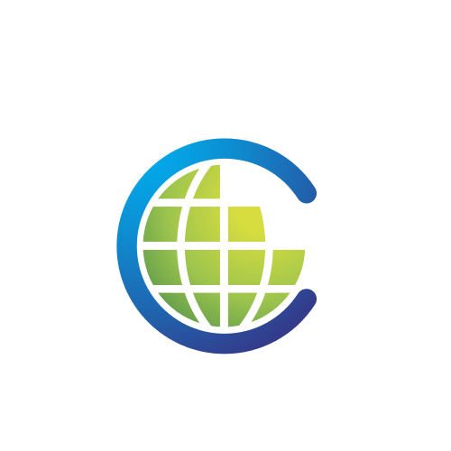 Logo quả địa cầu chữ C
