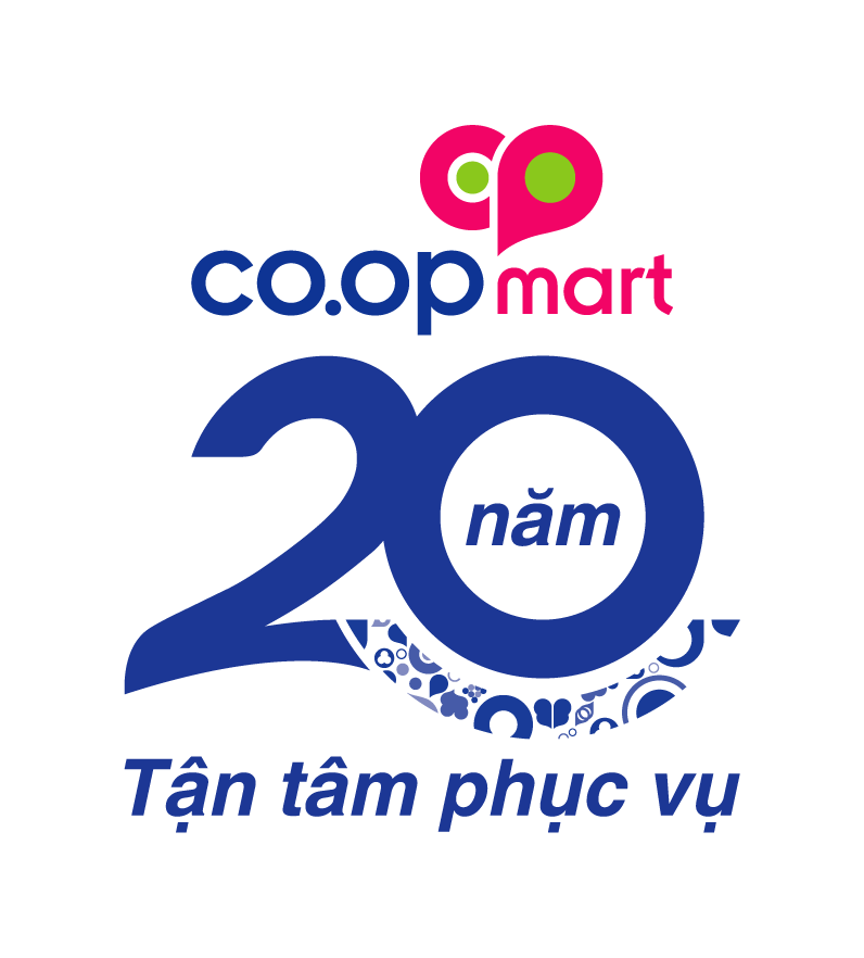 Logo co.opmart 20 năm