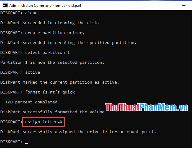 Hướng dẫn tạo USB Boot bằng Command Prompt