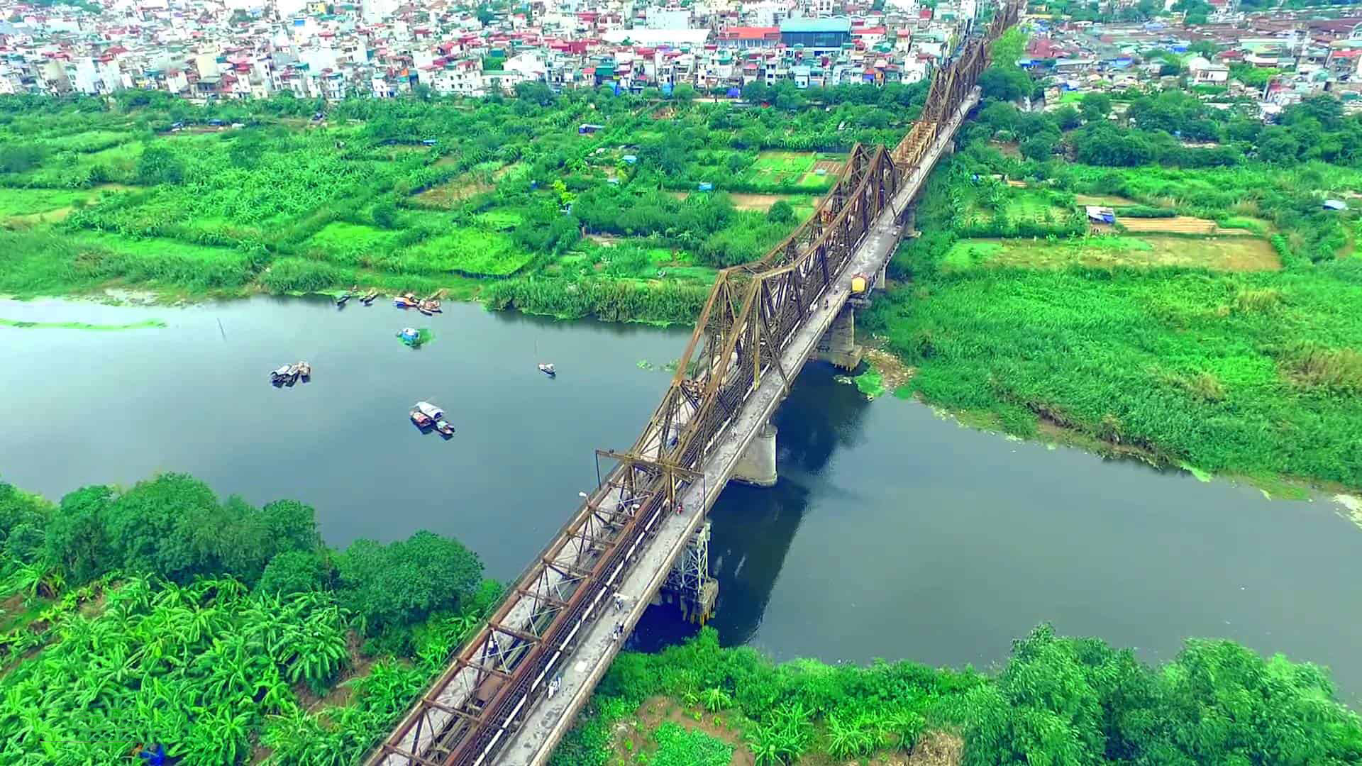 Ảnh cầu Long Biên bắc qua sông Hồng