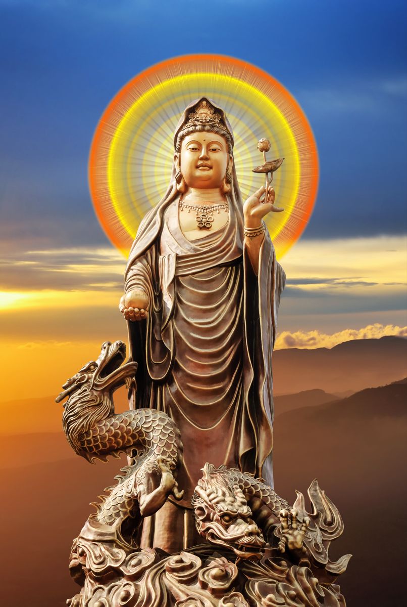 Hình ảnh Đức Phật cưỡi rồng