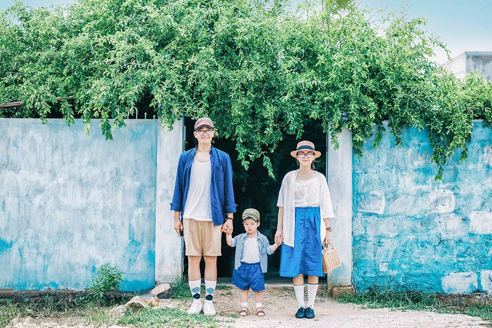 Mẫu chụp ảnh gia đình style Nhật Bản