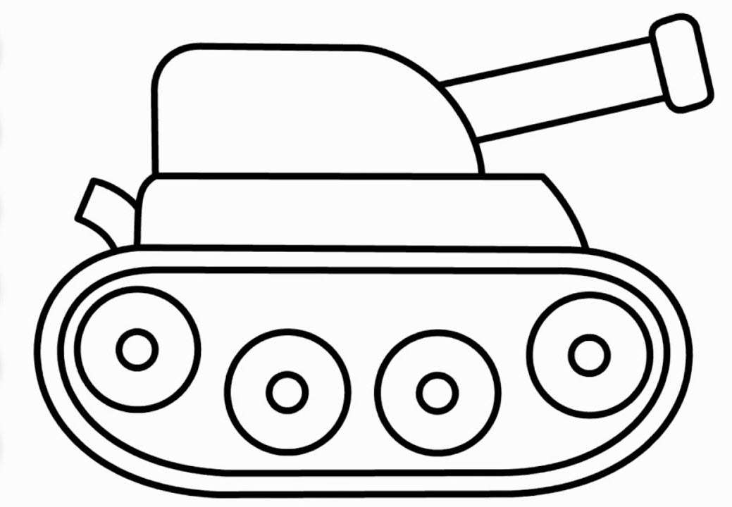 Trang màu phim hoạt hình xe tăng
