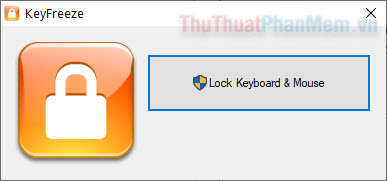 Chọn Lock Keyboard & Mouse