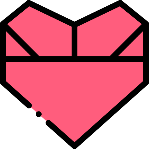 Icon trái tim vuông