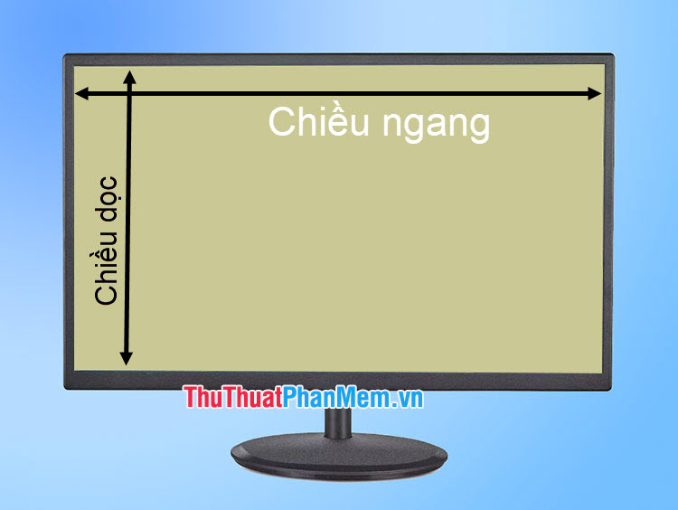 Bảng kích thước màn hình máy tính và tivi theo tỷ lệ 169 và 219