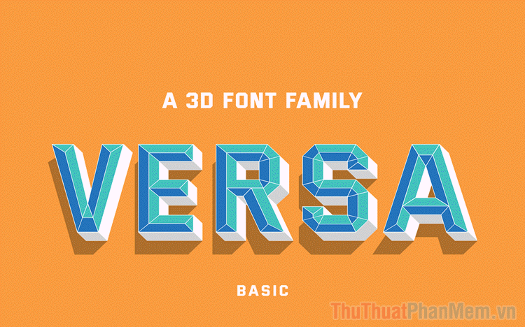 Bộ font chữ 3D tuyệt đẹp