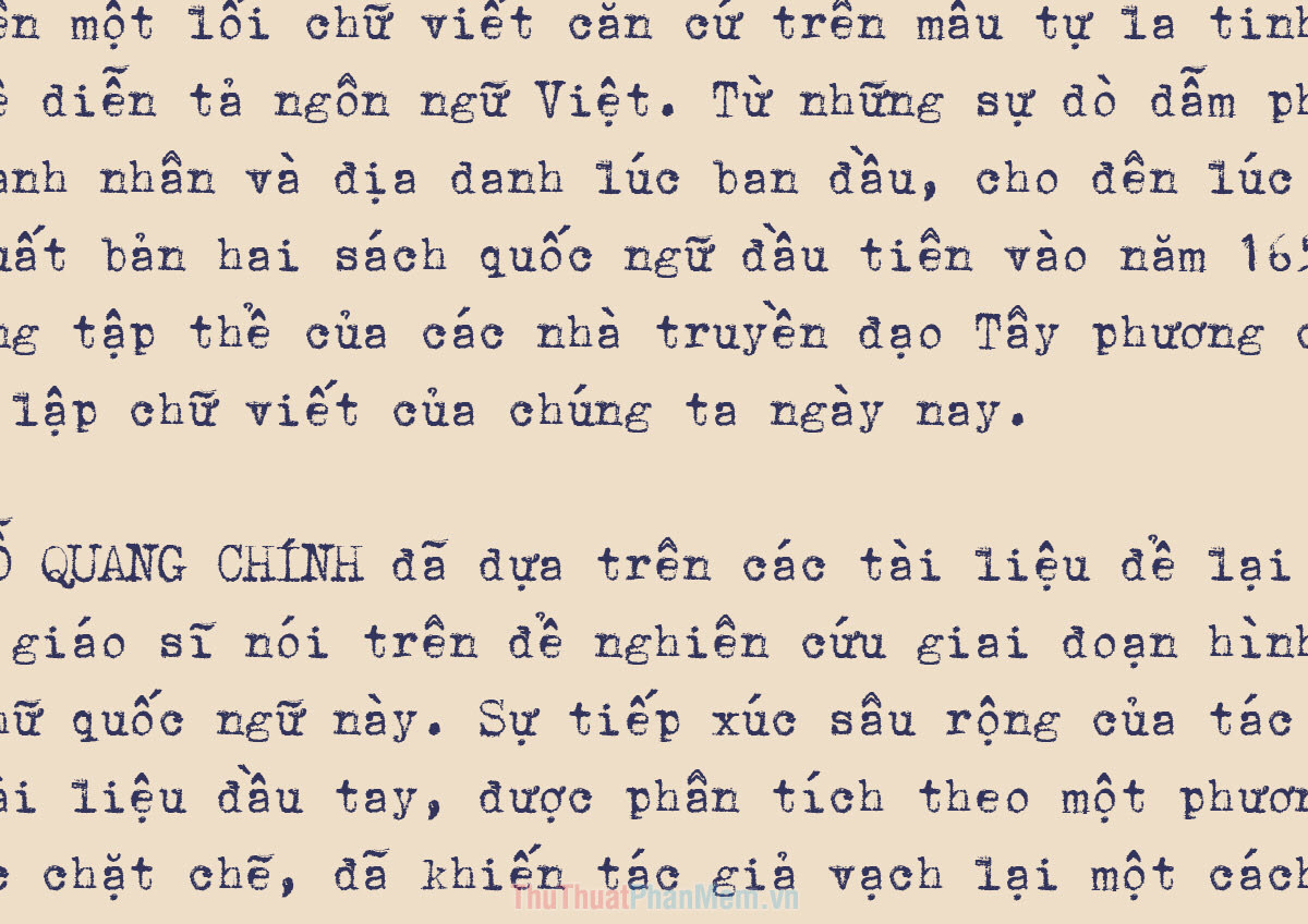Bộ Font chữ viết báo Sài Gòn xưa