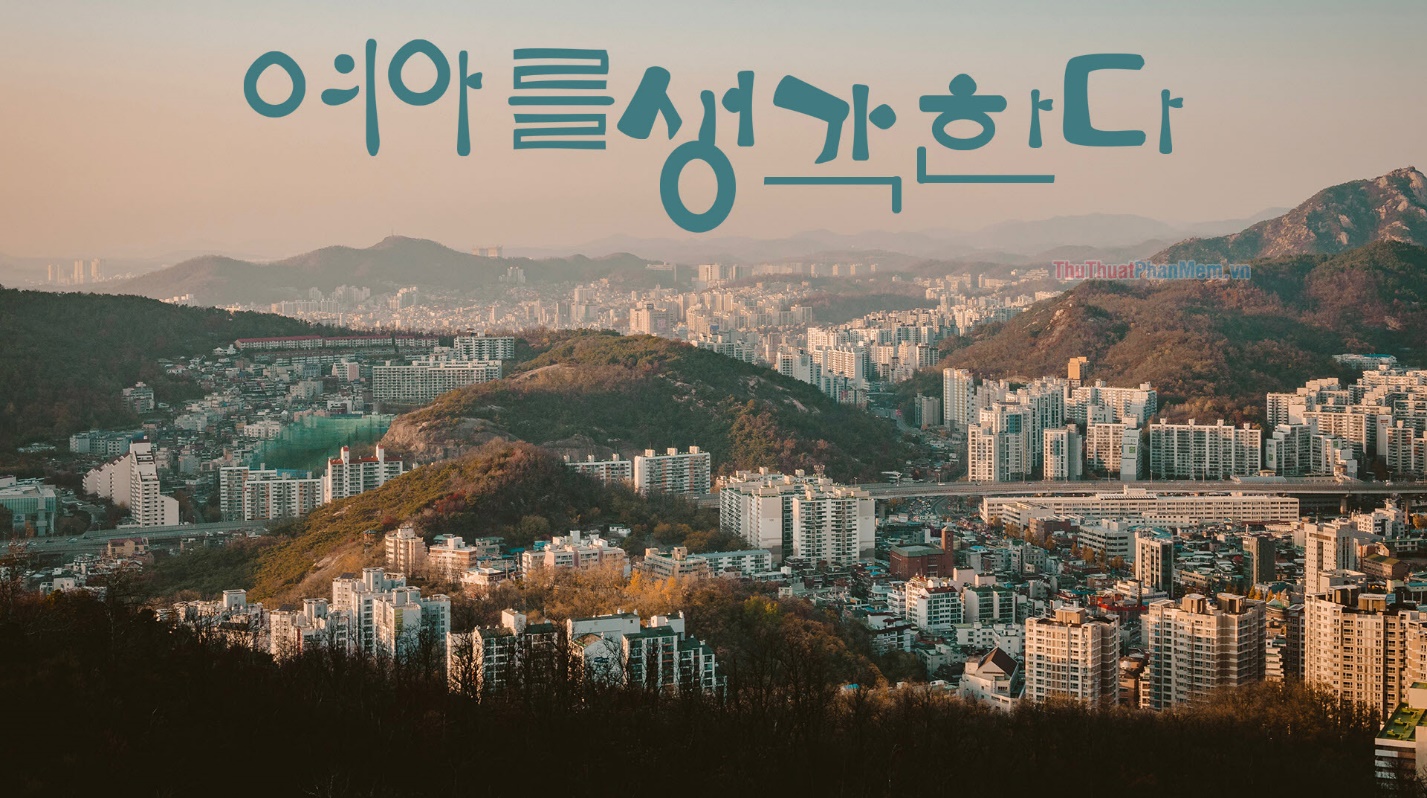 Chữ Hàn Quốc thành phố yên bình