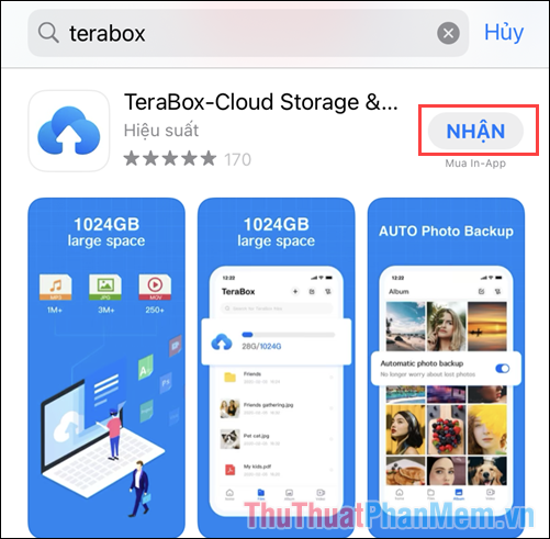 Truy cập trang chủ của TeraBox để tải phần mềm về điện thoại và sử dụng