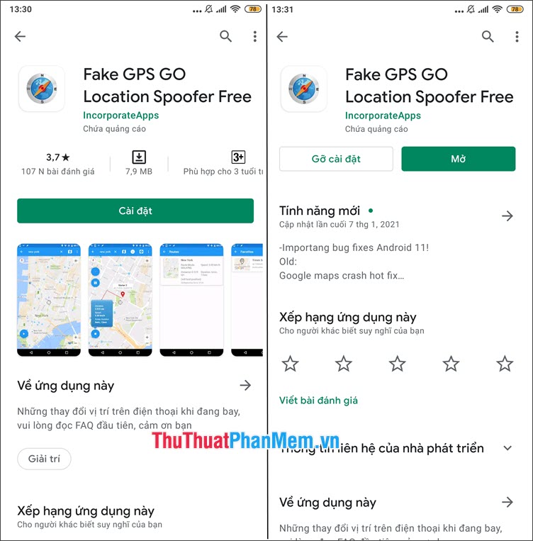 Tải về ứng dụng Fake GPS