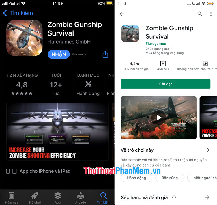 Top 10 game Zombie hay nhất trên điện thoại