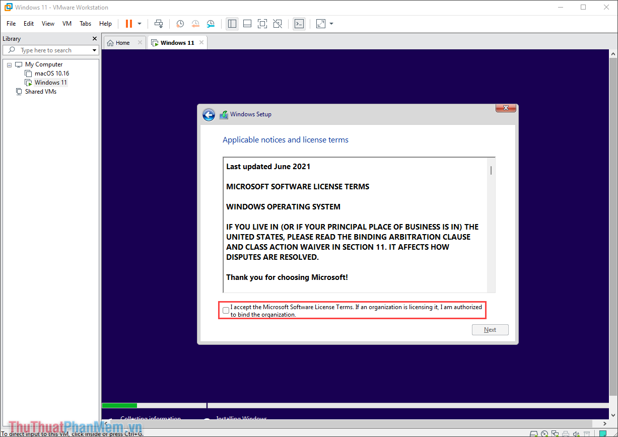 Cách cài Windows 11 trên máy ảo VMware