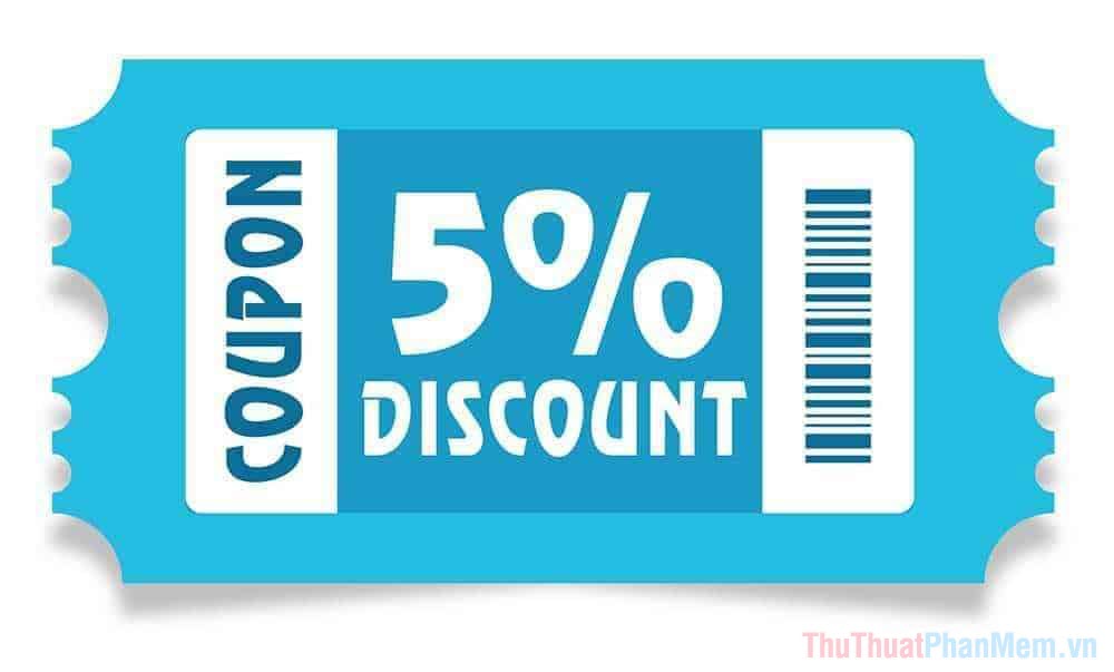 Coupon – mã giảm giá được sử dụng khi mua hàng