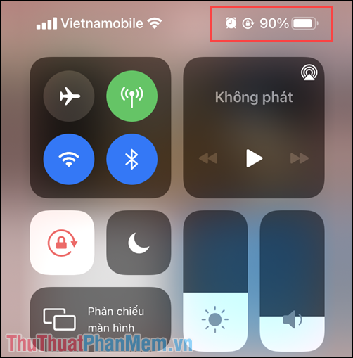 Cách hiển thị phần trăm Pin iPhone X (tai thỏ) trở lên