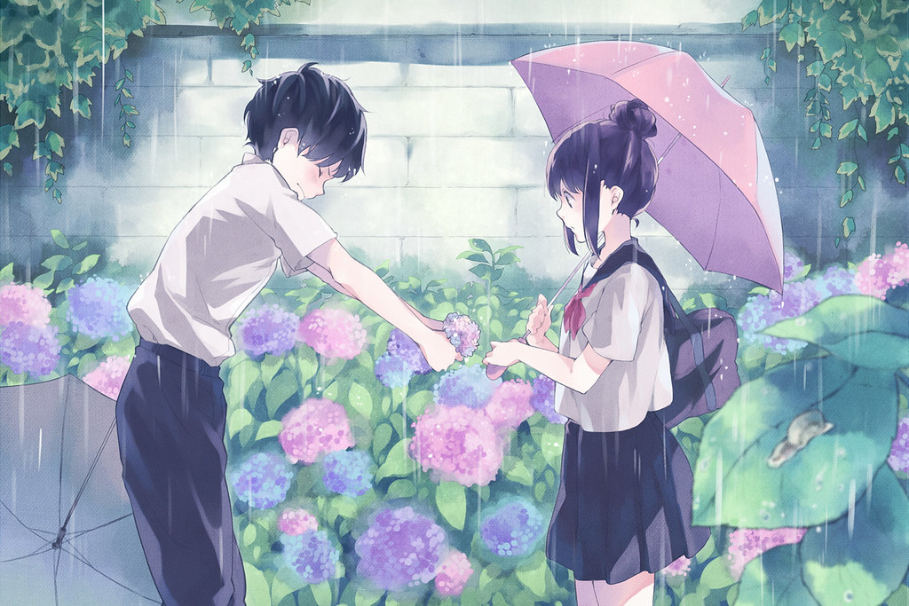 Hình ảnh Anime tình yêu dễ thương cực đẹp