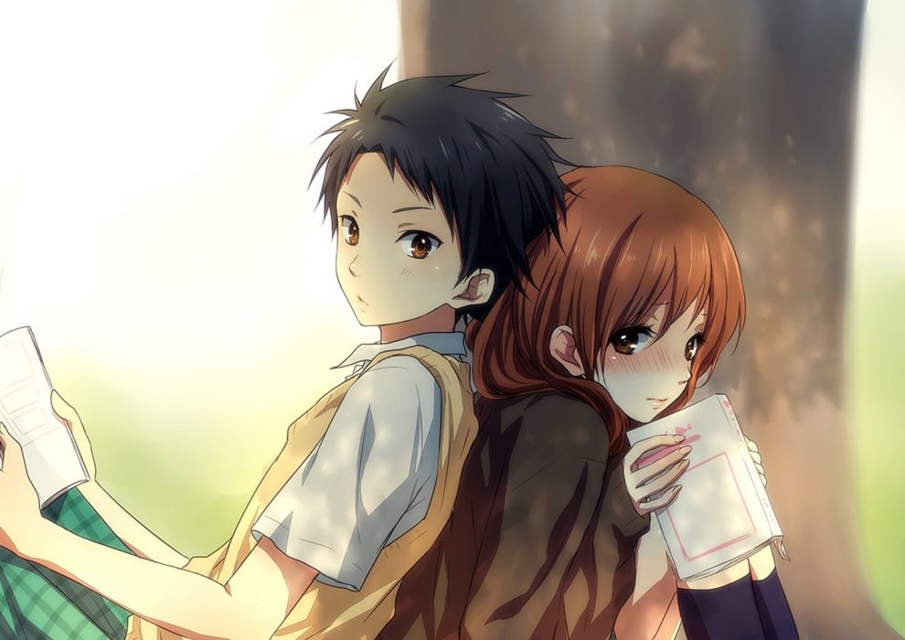 Hình hình họa Anime tình thương yêu ngộ nghĩnh tuyệt đẹp
