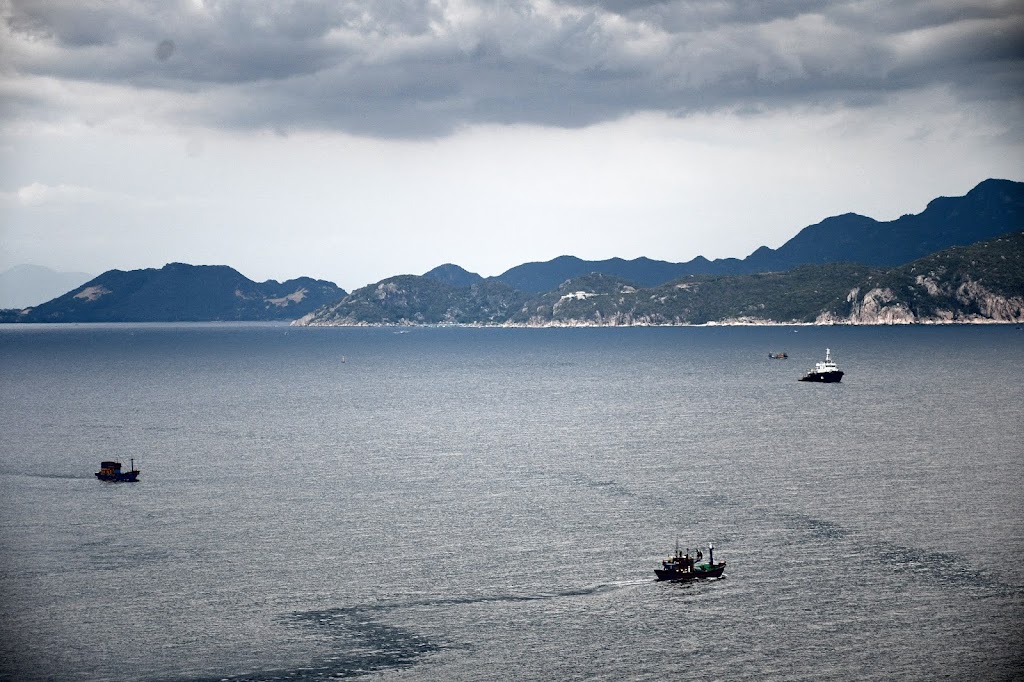 Hình ảnh nhìn từ trên đảo Bình Hưng