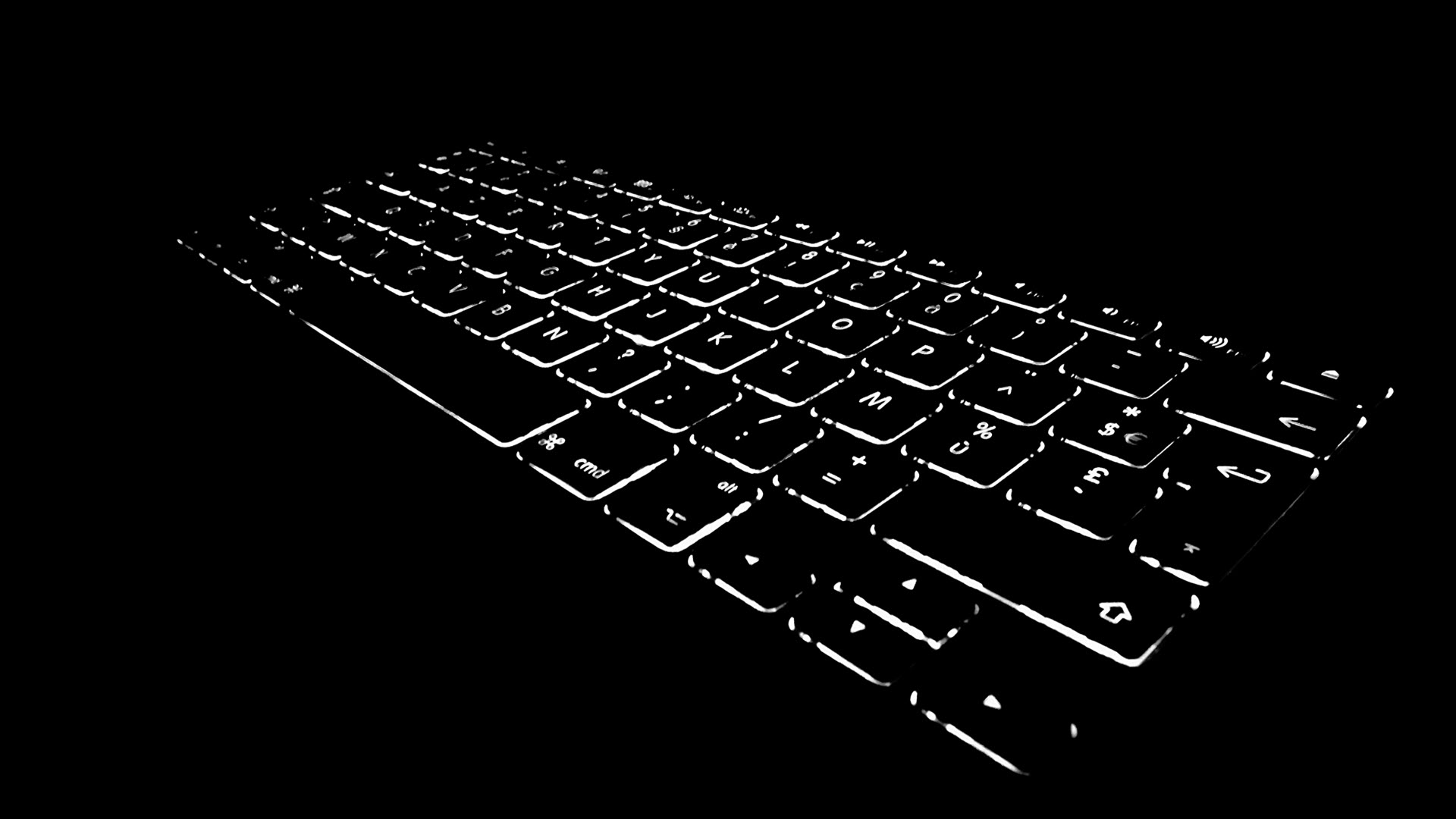 Hình nền bàn phím trong bóng tối