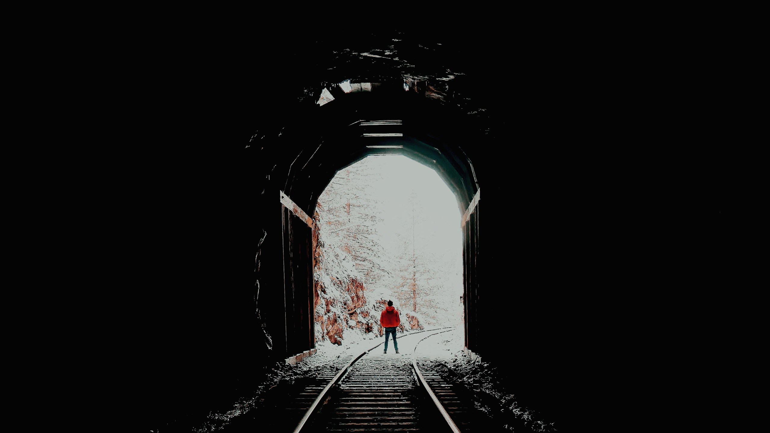 Hình nền đường hầm tối