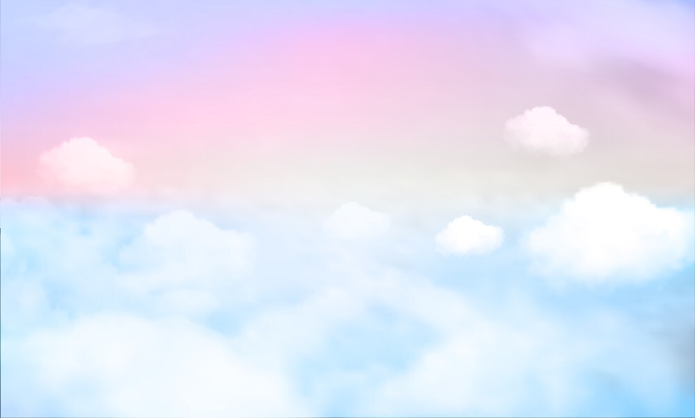 Background mây hồng dễ thương