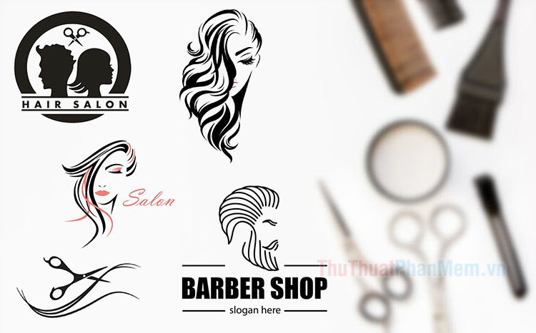 100+ Logo tóc đẹp - Mẫu thiết kế logo tiệm cắt tóc đẹp, chuyên nghiệp
