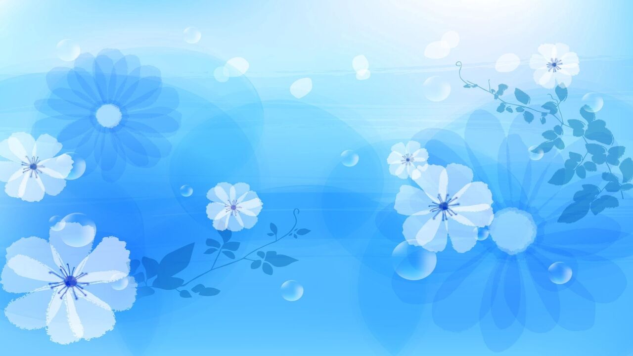 Background PowerPoint hoa xanh