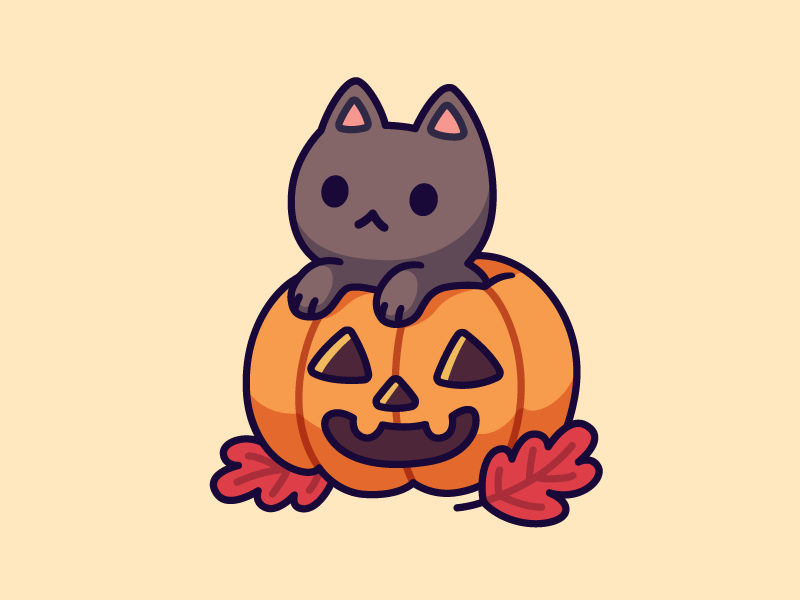 Hình vẽ Halloween dễ thương cute