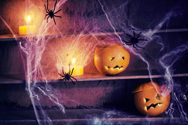 Hình ảnh người nhện Halloween làm thiệp