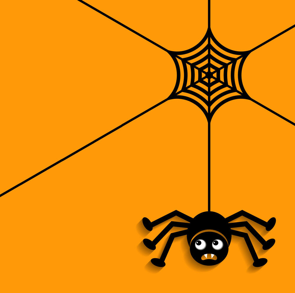 Hình ảnh background nhện Halloween
