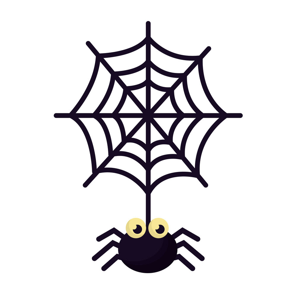 Hình ảnh nhện Halloween cute