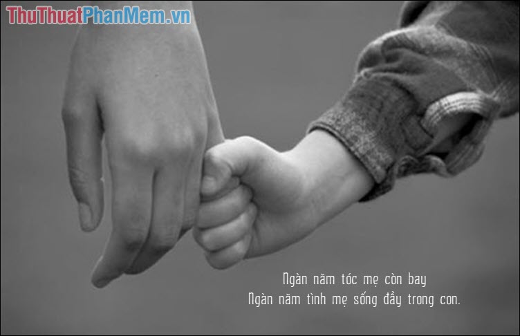 Ngàn năm tóc mẹ còn bay Ngàn năm tình mẹ sống đầy trong con