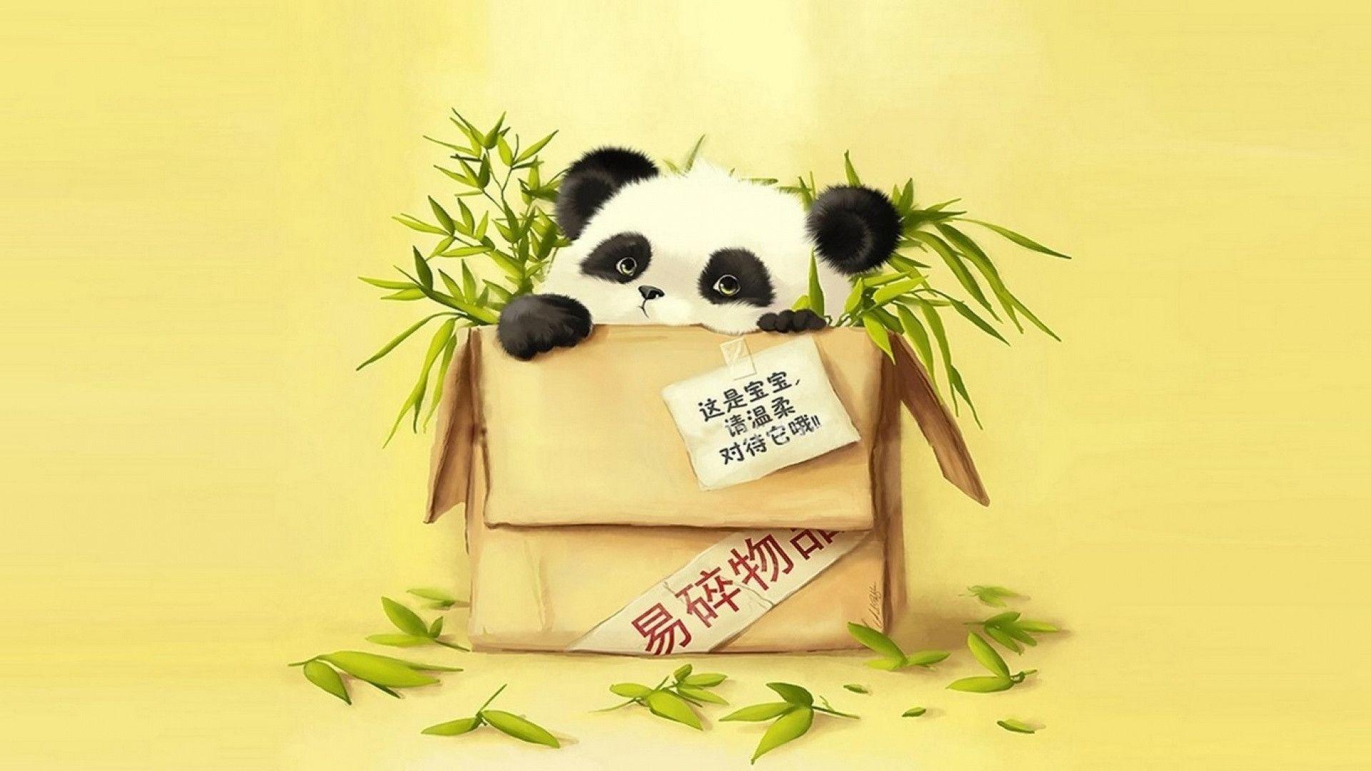 Hình hình họa panda chibi cute rất đẹp nhất