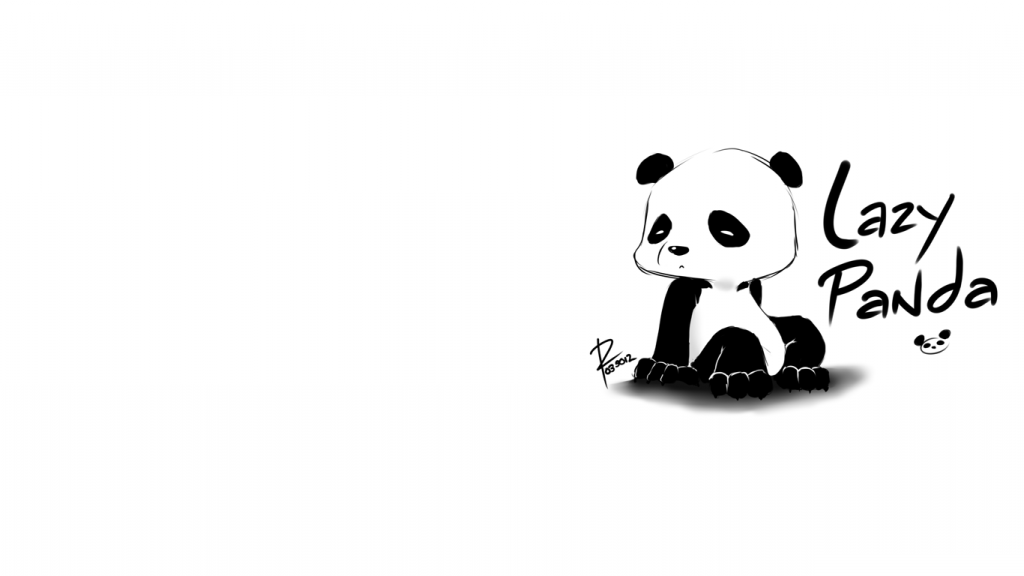 Hình hình họa panda chibi rất đẹp, buồn