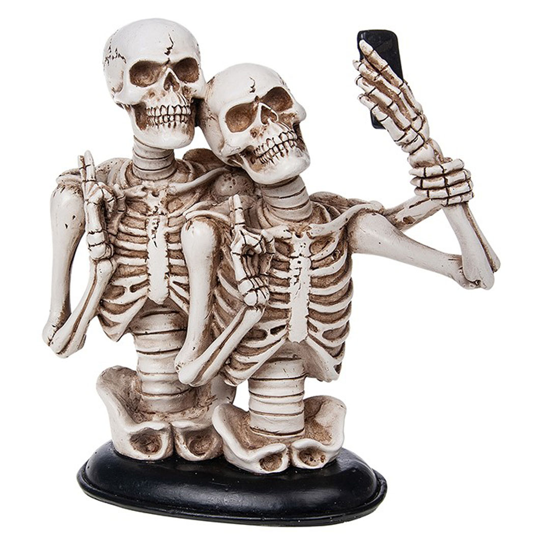 Hình ảnh bộ xương cùng nhau selfie