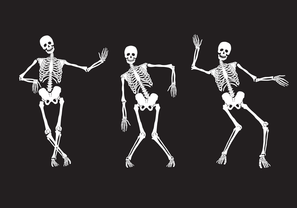 Hình ảnh của xương đang nhảy múa