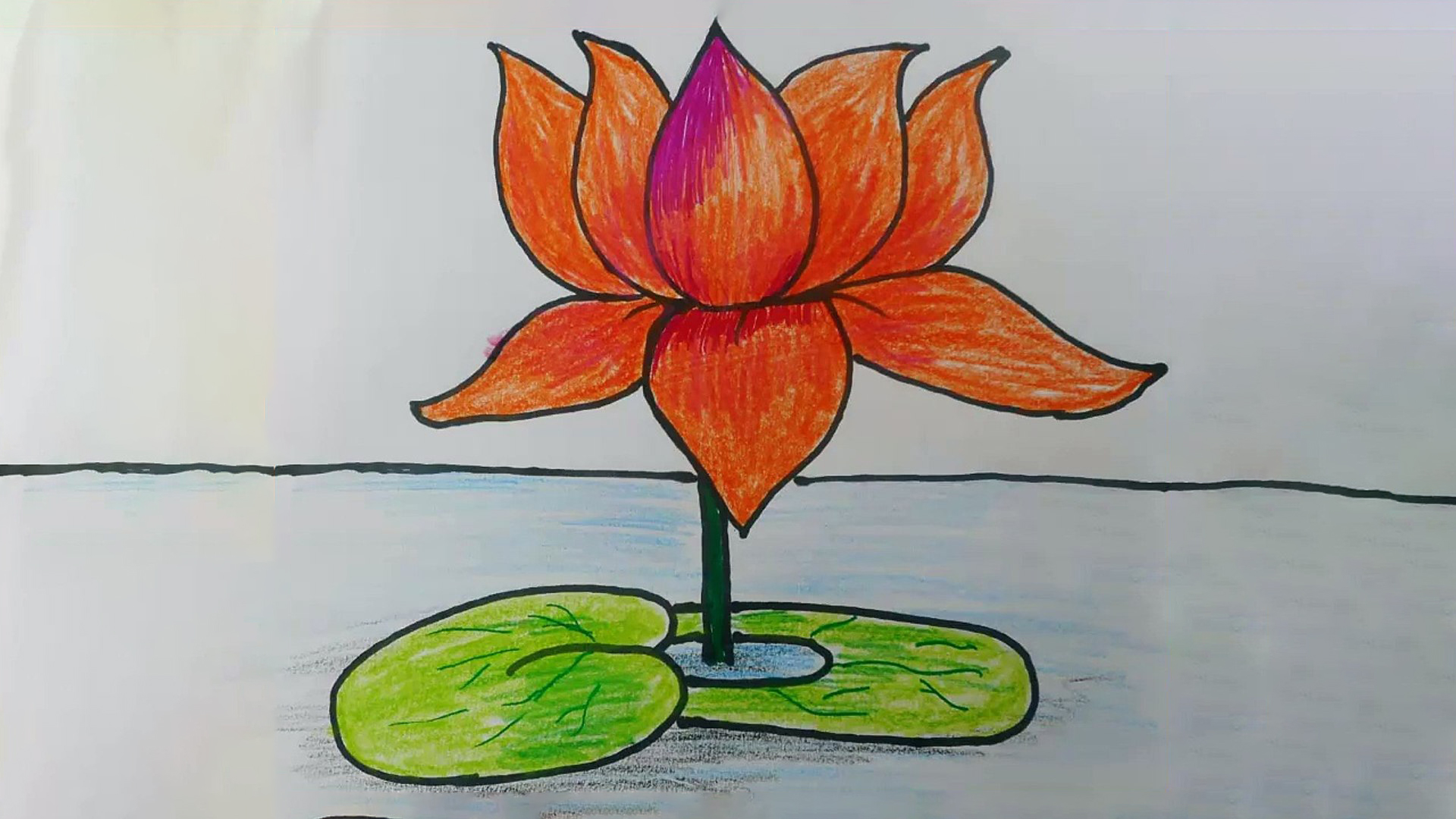 Hướng dẫn cách vẽ bông hoa sen đẹp đơn giản với 8 bước cơ bản
