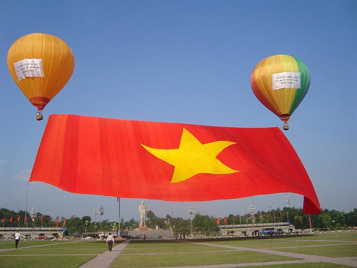 Hình ảnh cờ đỏ sao vàng mừng ngày Quốc Khánh