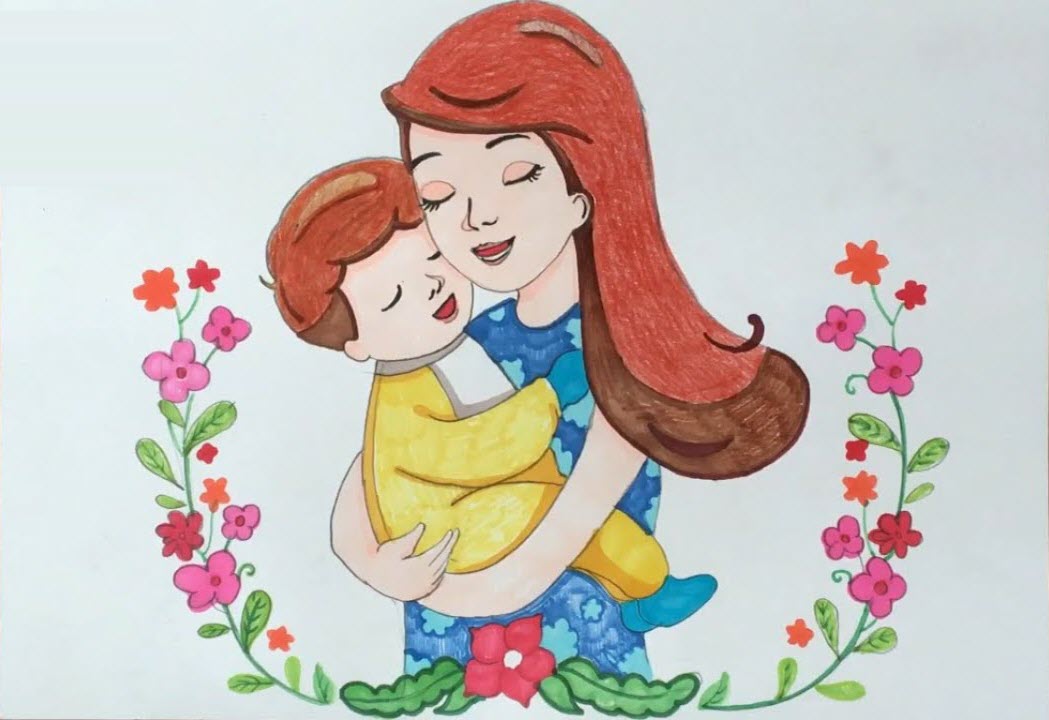 Hình ảnh Ngày Của Mẹ ấm áp Miễn Phí Mẹ Và Con Vẽ Tay Psd Tải Về PNG Miễn Phí Tải Về Lovepik