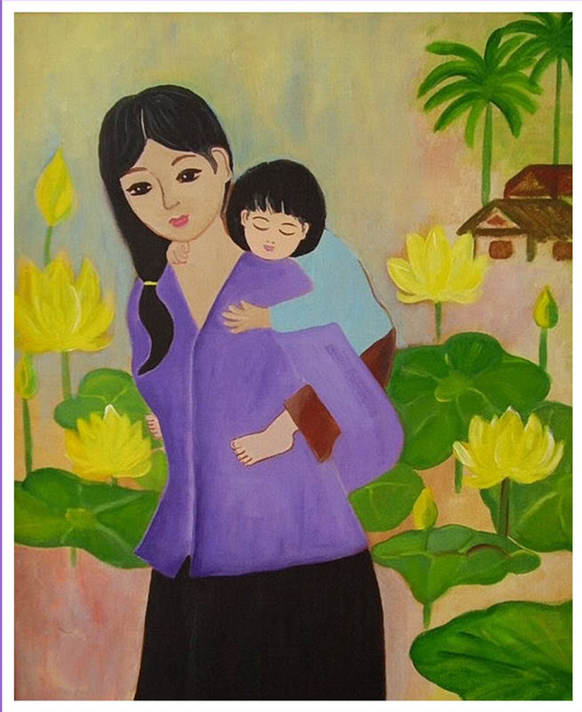 Những bức vẽ mẹ đẹp và ý nghĩa nhất
