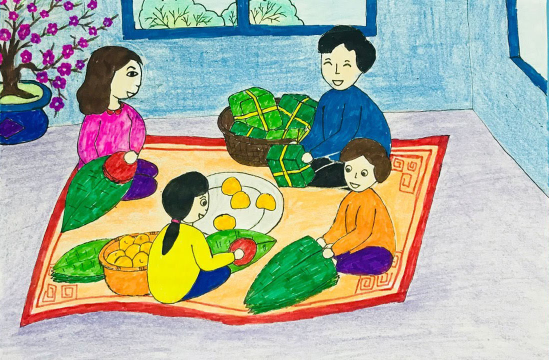 Top 4 ý tưởng dành cho bé vẽ tranh đề tài gia đình đơn giản