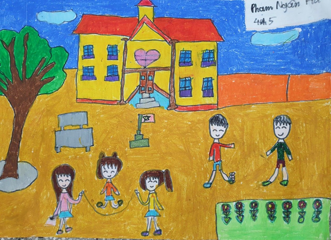 Vẽ ngôi trường hạnh phúc  Vẽ trường học hạnh phúc  Vẽ tranh ngôi trường  của em  YouTube