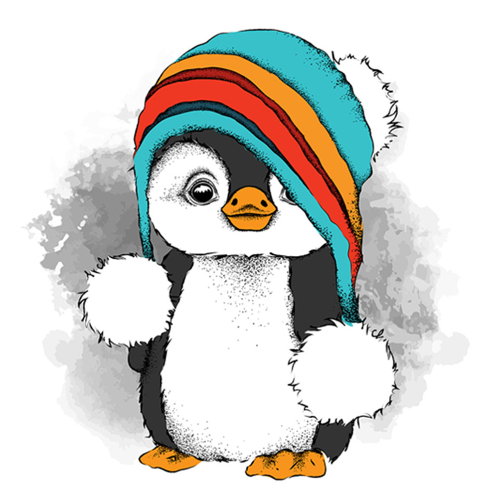 Hình hình họa penguin dễ thương rất đẹp nhất
