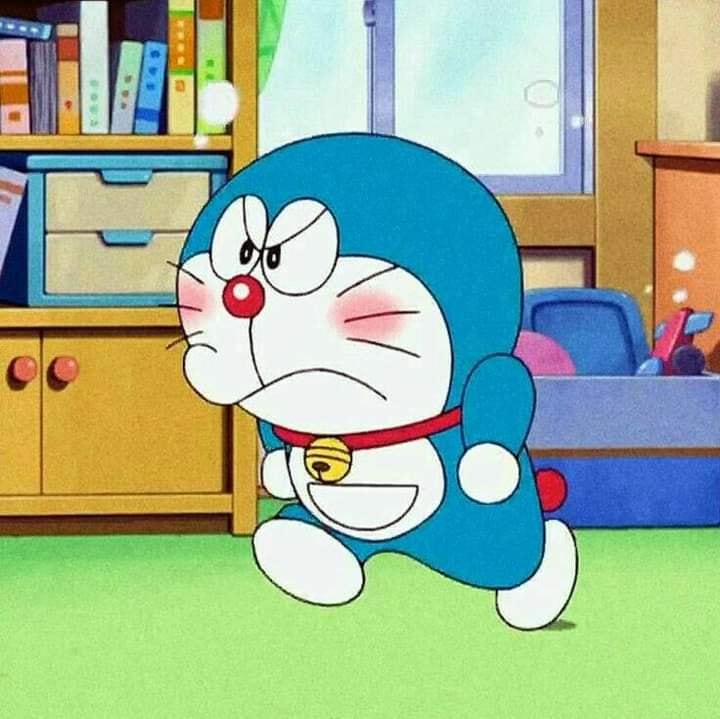 Hình ảnh Doraemon giận dữ
