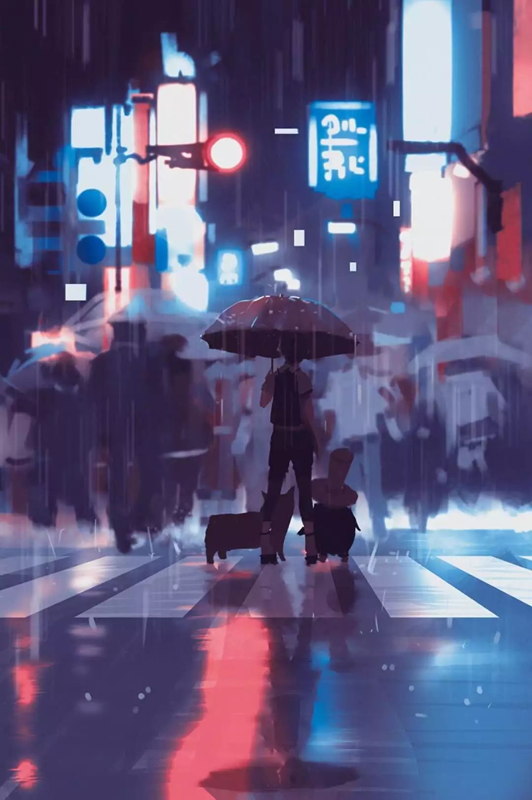 Hình ảnh anime buồn, cô đơn, đẹp của Rain