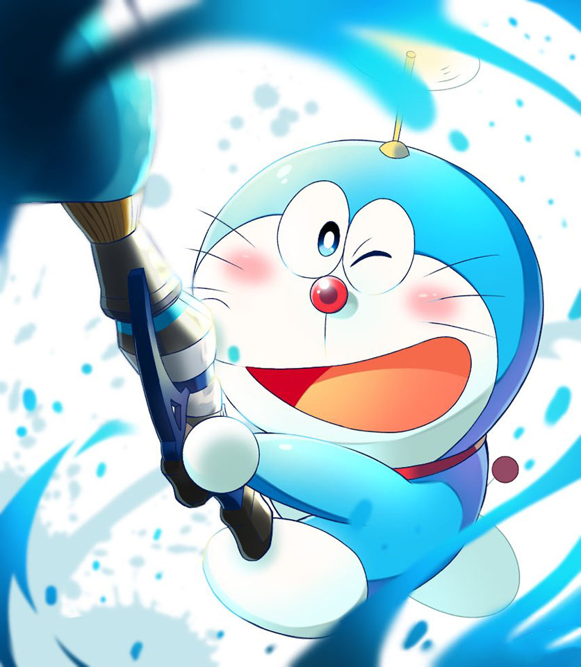 Doraemon hình ảnh hồ nước đẹp