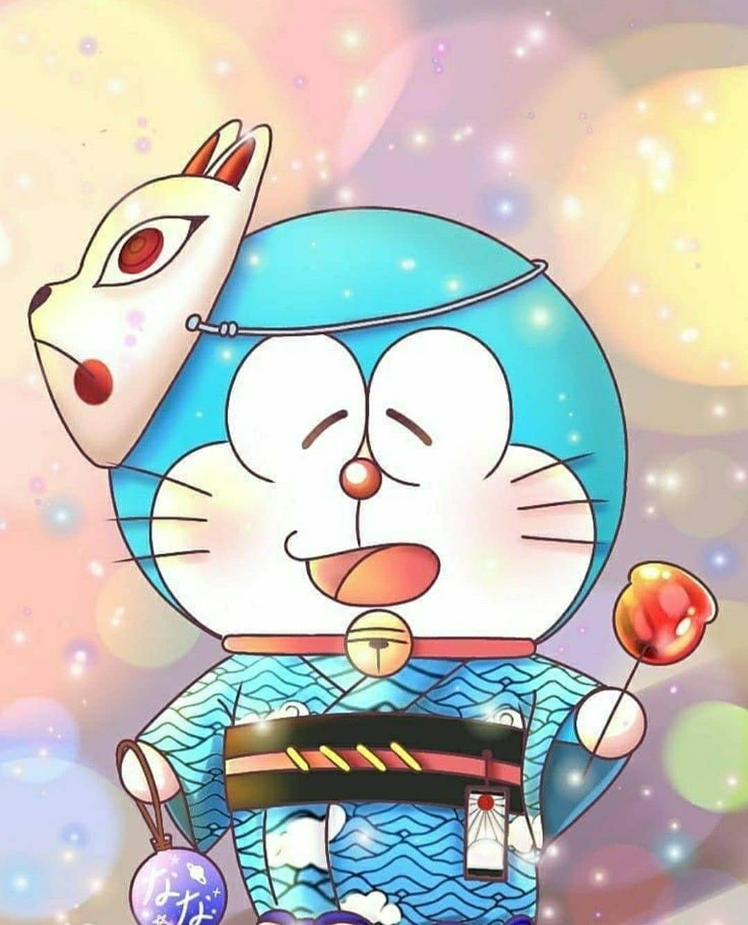 Hình hình họa Doraemon chibi